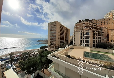 Larvotto - One bedroom apartment for mixed use with balcony sea view