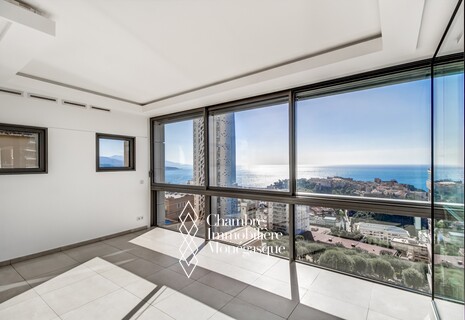 Monte-Carlo View: 3P avec Vue Panoramique, Cave & Parking dans Immeuble avec Concierge 24/7