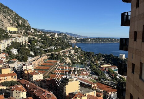 Studio with sea view high floor in Parc Saint Roman