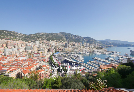 MONACO-VILLE - VILLA SURPLOMBANT LE PORT HERCULE