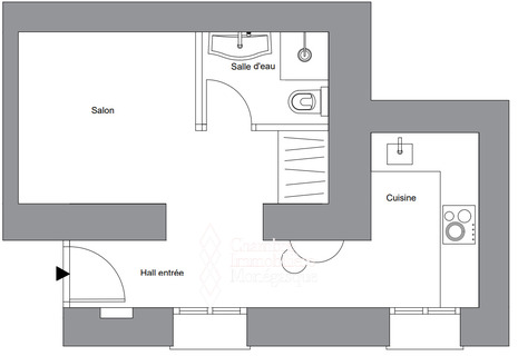 Condamine / Villa Bambusi / Studio transformable en 2 pièces