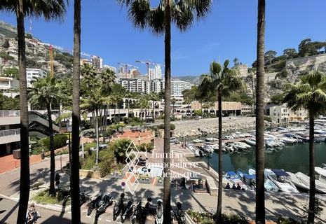 Fontvieille: Monolocale con ampia terrazza vista porto, cantina e parcheggio