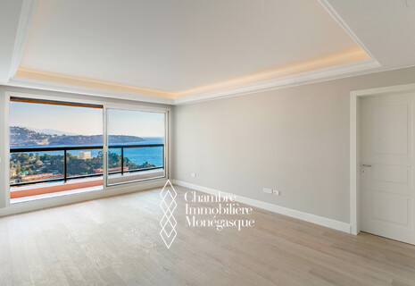 Monte Carlo Sun : Refurbished 3 Bed. Apartment with Panoramic Sea View, Cellar and Parking Space