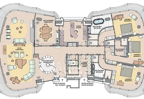 Carré d'Or / One Monte Carlo / Exceptional duplex on a high floor