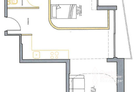 Larvotto / Vallespir / appartement de 3 pièces à rénover