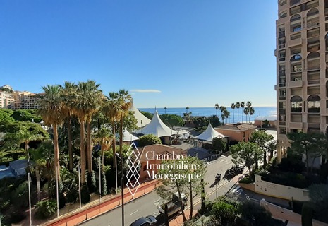 Fontvieille - Seaside Plaza: Lumineux 3 pièces avec terrasse vue mer et parking