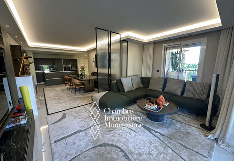 Fontvieille – 3/4 rooms Sublime renovated apartment with panoramic terrace and sea view
