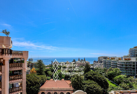 Elégant appartement avec vue spectaculaire sur le casino et la mer | Carré d’Or