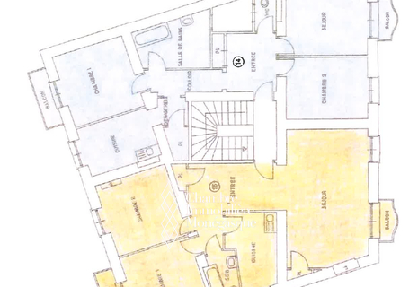 Trois pièces à rénover sous loi, secteur condamine