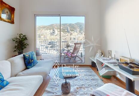 3-room apartment with cellar – Quai Antoine Ier – View of Port Hercules and Monte-Carlo