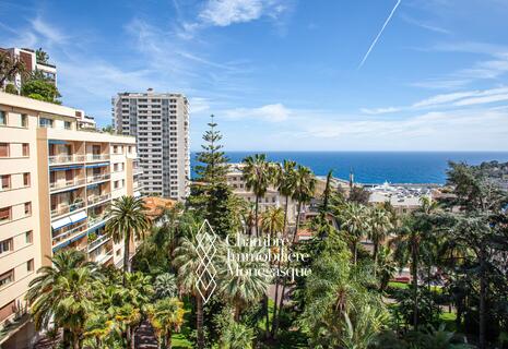 Monte-Carlo | Grand 2 pièces | Vue jardins et mer