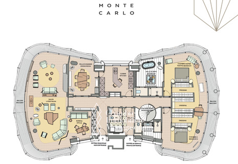 Duplex de 5 chambres  dans la plus prestigieuse résidence de Monaco, le One Monte-Carlo