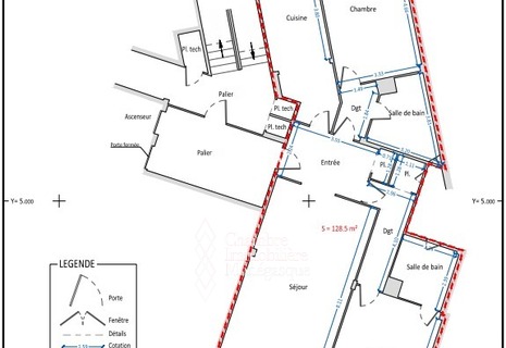 Grand 3 pièces au Continental