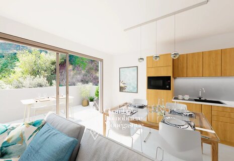 Beausoleil Guynemer Frontière Monaco 2 pièces avec garage et ter