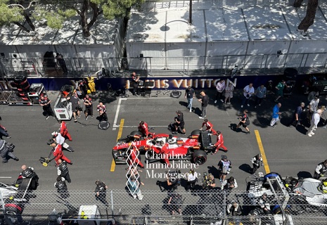 2 pièces position privilégiée vue port et GP F1