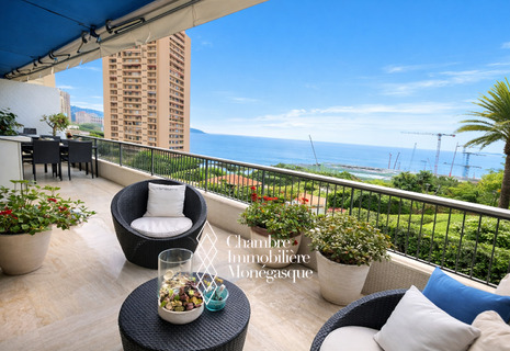 Trocadéro – Grand 2/3 pièces rénové avec vue mer, résidence avec concierge