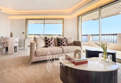 Beverly Palace - Luxueux 3 Pièces - Vue panoramique sur le port et sur le Rocher