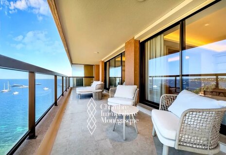 Exclu - Monte Carlo Sun - Luxueux 3 pièces meublé - Vue mer panoramique