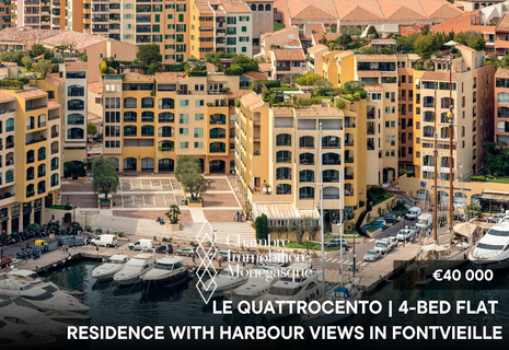 Residenza di lusso di 5/6 stanze con vista sul porto a Fontvieille