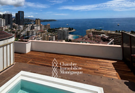 Eccezionale attico in affitto con piscina privata e vista mare panoramica