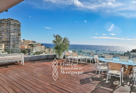 Magnifique Triplex Penthouse avec vue sur le port Hercule
