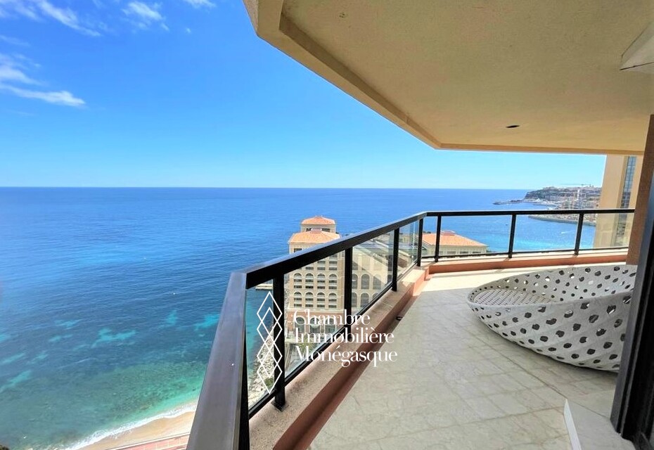 Monte Carlo Sun – Superbe 4 pièces avec vue mer panoramique