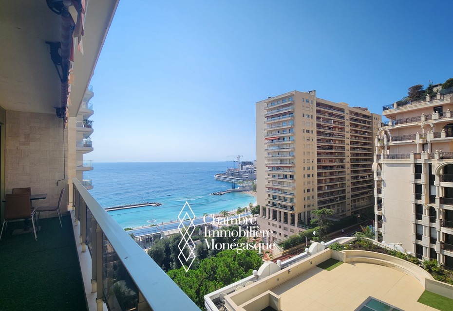 2 Pièces - au dessus des plages du Larvotto - Vallespir - immeuble avec concierge