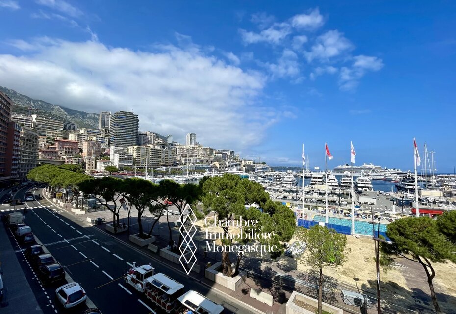 2 Pièces sur le Port Hercule vue Grand Prix de Formule 1