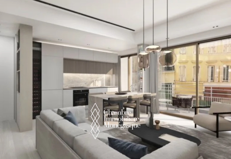 Appartement de 3 pièces rénové - Condamine - Vue échappée sur le Circuit F1