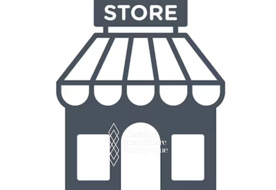 Belle vitrine pour le pas de porte de ce  local bien entretenu de la Condamine