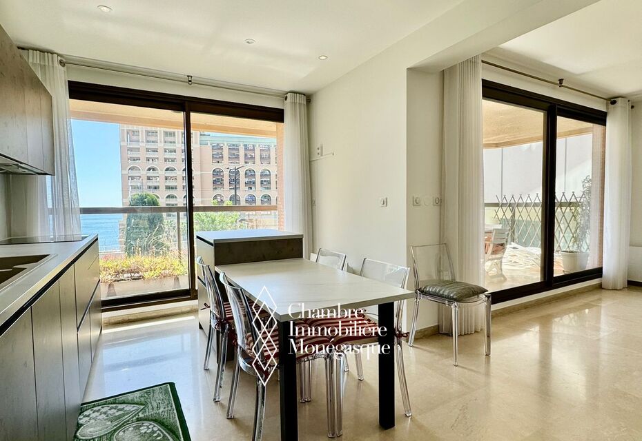Monte-Carlo Sun – Élégant 3 pièces avec vue mer et terrasses