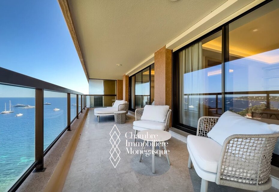 Exclu - Monte Carlo Sun - Luxueux 3 pièces meublé - Vue mer panoramique